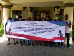 Bentangkan Spanduk, Koalisi Mahasiswa Papua di Malang Nyatakan Dukungan DOB dan Otsus di Tanah Papua Bentangkan Spanduk, Koalisi Mahasiswa Papua di Malang Nyatakan Dukungan DOB dan Otsus di Tanah Papua