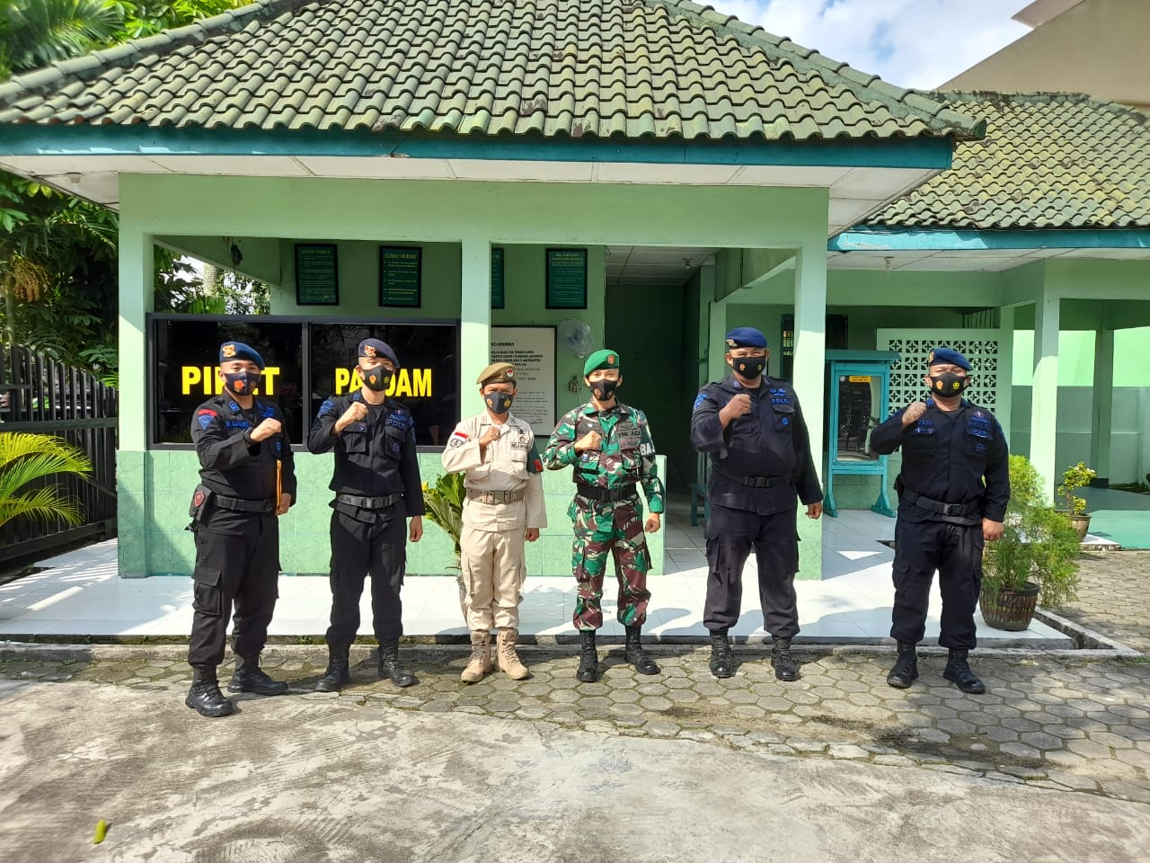 Guna Menjaga Wilayah Kota Palembang Agar Tetap Kondusif, Brimob Sumsel Sambangi Paldam II / Sriwijaya