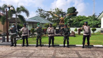 Sambangi Mako Hubdam II/Sriwijaya, Brimob Sumsel Perkuat Soliditas dan Sinergitas TNI-Polri
