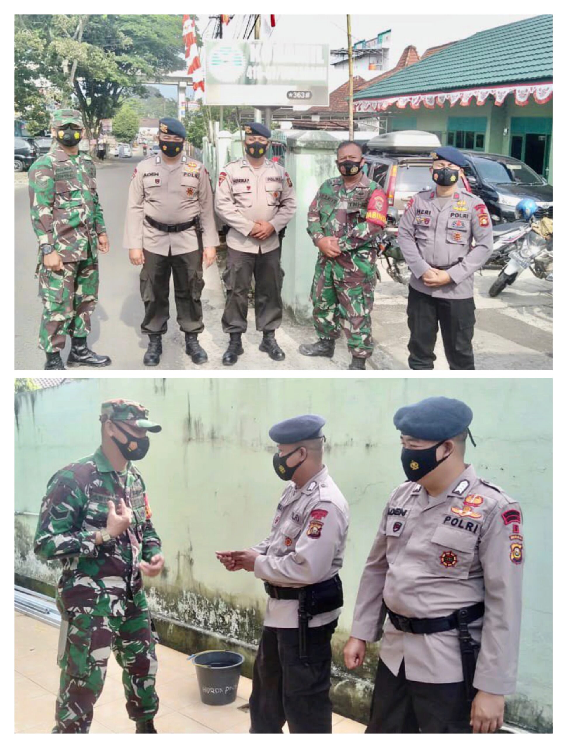 Guna Meningkatkan Sinergitas Antara TNI-Polri, Brimob Polda Sumsel Gelar Giat Sambangi Koramil 418-07/Sukarami