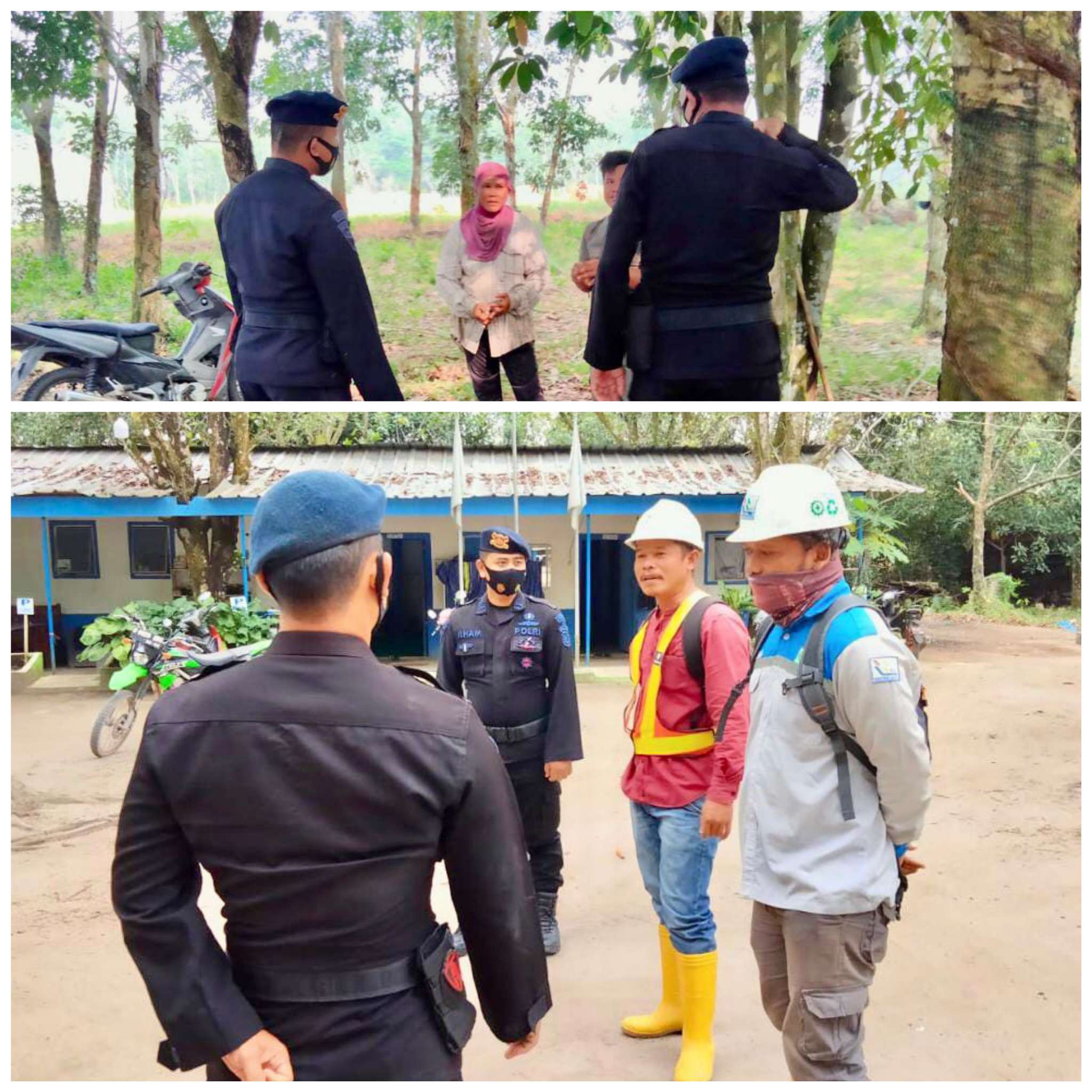 Tak Mengenal Hari Libur, Personil Satbrimob Polda Sumsel Ingatkan Masyarakat Pentingnya Produktivitas Pangan