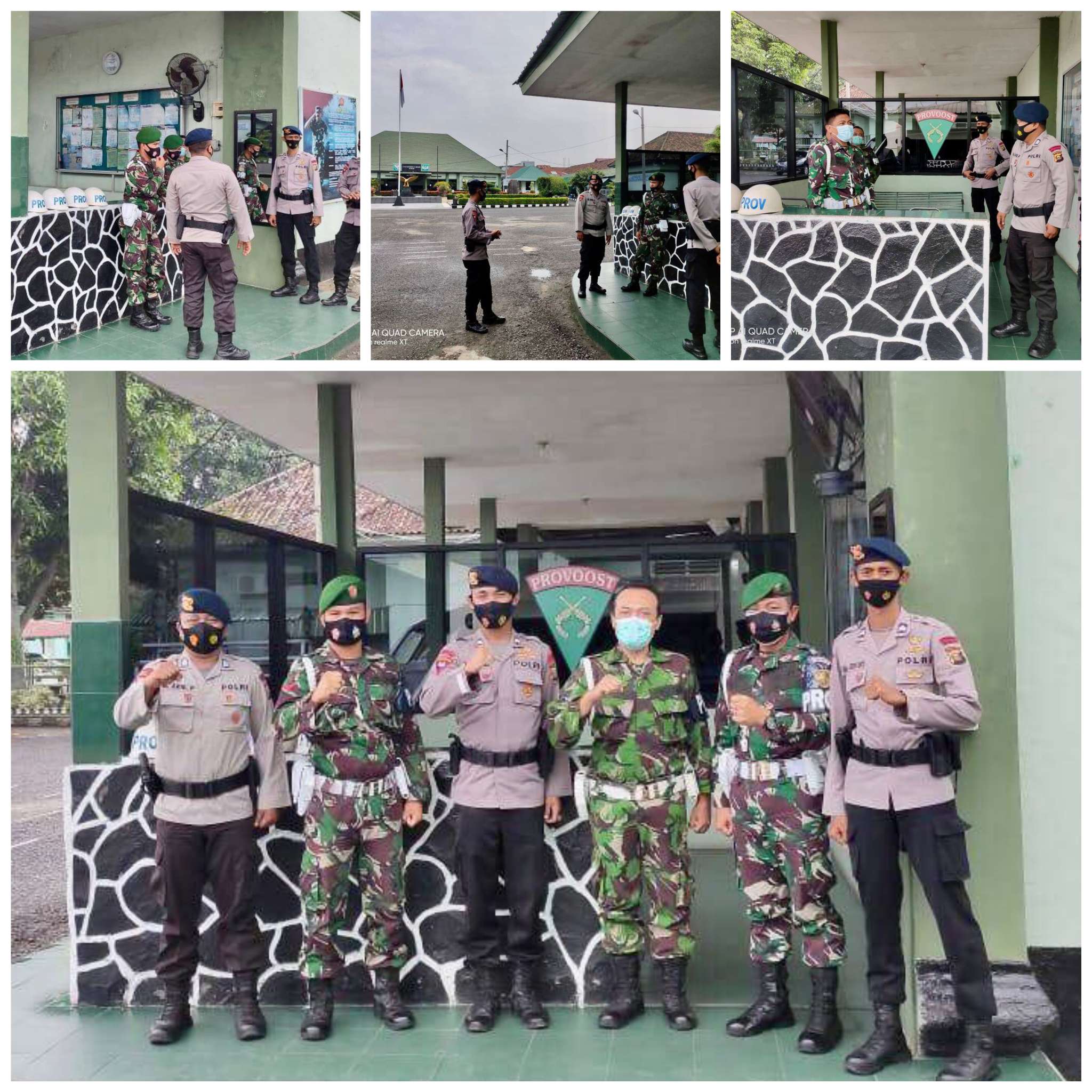 Bagian Dari Rangkaian Patroli Dialogis, Personel Gegana Sumsel Sambangi Mako Bekangdam II/Sriwijaya