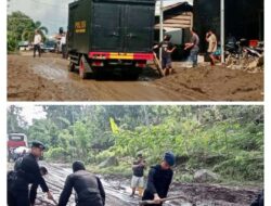 Akses Jalan Di Oku Selatan Tertutup Material Longsor, Personel Brimob Sumsel Bersama Unsur Terkait Terus Berupaya Buka Jalur Akses Jalan Di Oku Selatan Tertutup Material Longsor, Personel Brimob Sumsel Bersama Unsur Terkait Terus Berupaya Buka Jalur