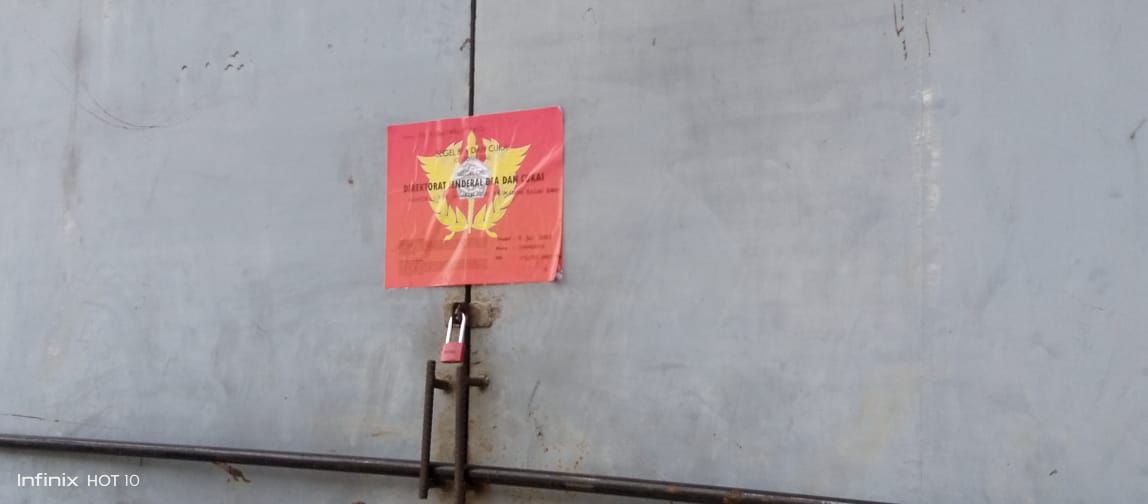 Bea Cukai Jagoi Babang Menyegel Gudang Besar Kantor Ledo Lestari 2022