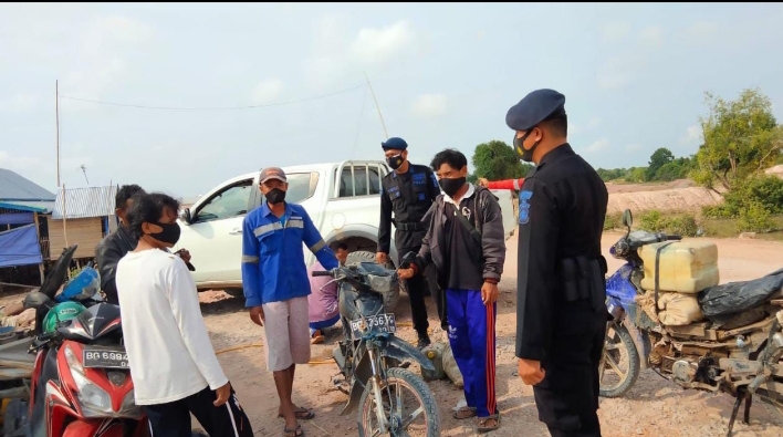 Tak Kenal Lelah, Meski Di Hari Libur Brimob Sumsel Tetap Laksanakan Patroli Dialogis