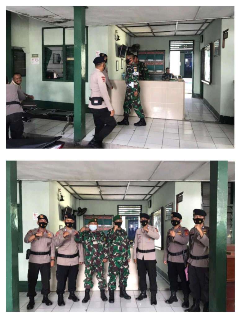 Sambangi Koramil 418-02/Pakjo, Brimob Sumsel Komitmen Jaga Kamtibmas di Kota Palembang