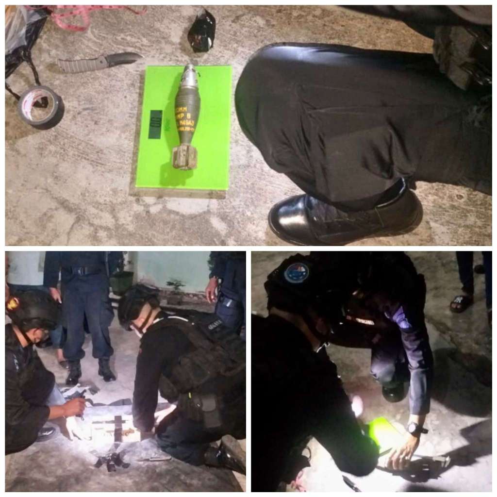 Brimob Sumsel Terjunkan Unit Jibom Gegana, Amankan Temuan Mortir Dan Granat Diduga Sisa PD II