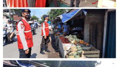 Enam Personil Brimob Sumsel Kembali Sosialisasikan Instruksi Mendagri Terkait Pembatasan Aktivitas Masyarakat