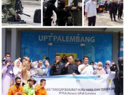 Tanggap Darurat, PT. PLN (Persero) UIP3B Sumatera UPT Palembang Gandeng Brimob Polda Sumsel Menggelar Simulasi Tanggap Darurat, PT. PLN (Persero) UIP3B Sumatera UPT Palembang Gandeng Brimob Polda Sumsel Menggelar Simulasi