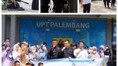 Tanggap Darurat,  PT. PLN (Persero) UIP3B Sumatera UPT Palembang Gandeng Brimob Polda Sumsel Menggelar Simulasi