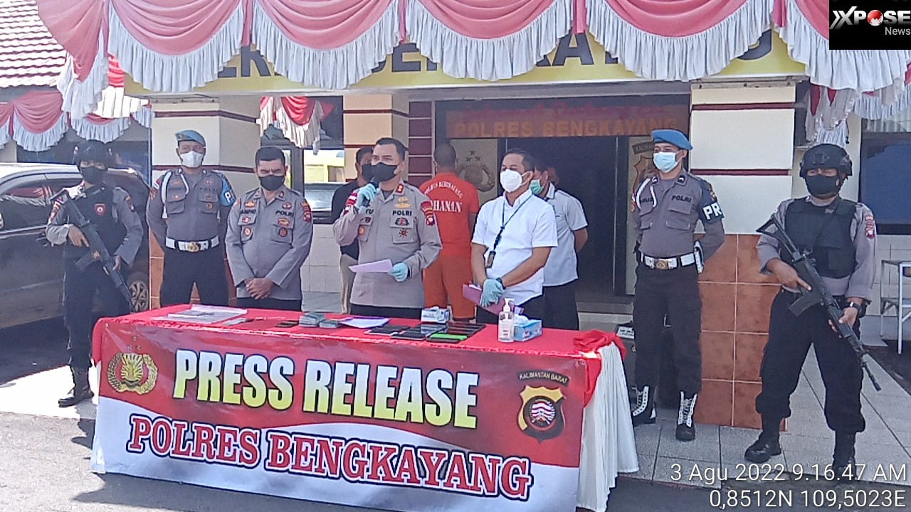 Polres Bengkayang Berhasil Mengamankan Tersangka Tindak Pidana Perlindungan Pekerja Migran (PPMI) 2022.