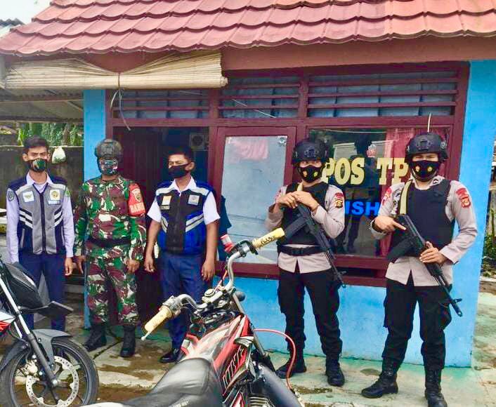 Jaga Kodusifitas Di Kabupaten Pali, Brimob Polda Sumsel Bersama Koramil 404-03/Talang Ubi Tunjukan Kekompakan