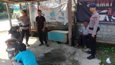 Patroli Brimob Sumsel Sambangi Dua Kecamatan Di Ogan Ilir, Ciptakan Rasa Aman Bagi Masyarakat