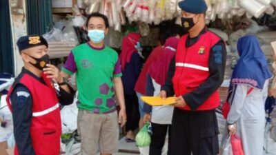 Sosialisasikan Inmendagri, Brimob Sumsel Ajak Masyarakat Untuk Taati Prokes