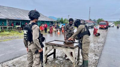 Kunci Keberhasilan Brimob Sumsel Jalani Operasi Damai Cartens Di Papua Adalah Kedepankan Senyum, Salam, Sapa