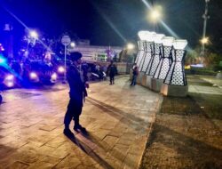 Personil Brimob Polda Sumsel Gelar Patroli Malam Hari Guna Antisipasi Gangguan Kamtibmas