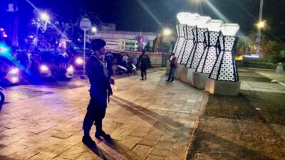 Personil Brimob Polda Sumsel Gelar Patroli Malam Hari Guna Antisipasi Gangguan Kamtibmas