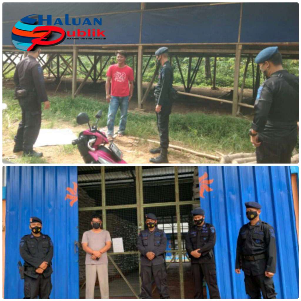 Patroli Dialogis Di OKU Timur, Personil Brimob Sumsel Tinjau Gudang Bulog Dan Sambangi Peternak