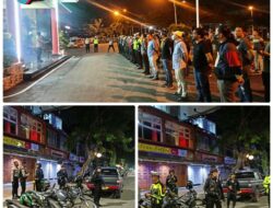 Gelar Patroli Malam, Tim Gegana Satbrimob Polda Sumsel Sisir Tempat Yang Dianggap Rawan