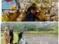 Untuk Meningkatan Ketahanan Pangan Nasional,Brimob Sambangi Para Peternak Di OKU Timur
