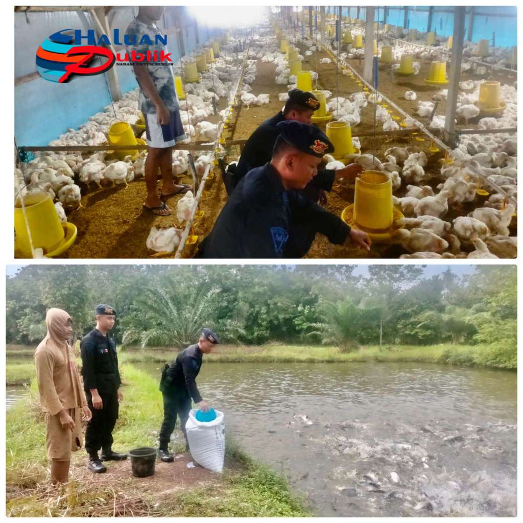 Untuk Meningkatan Ketahanan Pangan Nasional,Brimob Sambangi Para Peternak Di OKU Timur