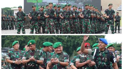 Pimpin Apel “Gelar Kasiapsiagaan Kontijensi” Diseluruh Jajaran Komando Utama , Ini Arahan KASAD