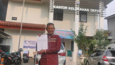Kawal Perwal No.13 Tahun 2021, M. Suryadi S.Ag Daftarkan Diri Ikuti Pemilihan Ketua LPM Kelurahan Depok
