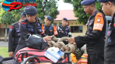 Giat Apel Kesiapsiagaan Penanggulangan Bencana Alam Diwilayah Susel Dipimpin Danyon Brimob Parepare