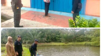 Patroli Dialogis Di OKU Timur,  Brimob Sumsel Beri Himbauan Saat Sambangi Peternak Ikan dan Gudang Bulog