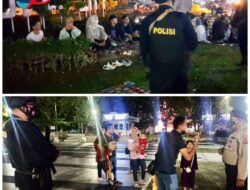 Guna Mencegah Kejahatan Dimalam Hari, Personel Brimob dan Polrestabes Palembang Gelar Patroli KRYD
