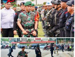 Personel Brimob Polda Sumsel dan TNI Lakukan Pengamanan Kunjungan Kerja Ibu Negara di Kota Palembang Personel Brimob Polda Sumsel dan TNI Lakukan Pengamanan Kunjungan Kerja Ibu Negara di Kota Palembang