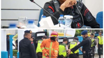 Batalyon A Pelopor Gelar Latihan Simulasi Tanggap Darurat di PT PLN UIP Sumbagsel