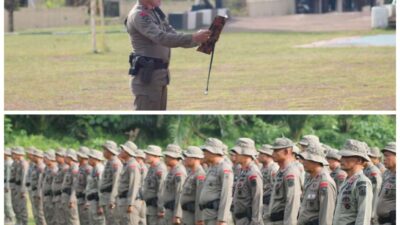 Pelatihan Manajemen Taktis Resmi Dibuka, Ini Yang Disampaikan Dan Sat Brimob Polda Sumsel  Dalam Arahannya