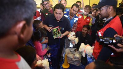 Menteri Erick Thohir Apresiasi Gerak Cepat BUMN Kompak Bantu Korban Gempa Cianjur