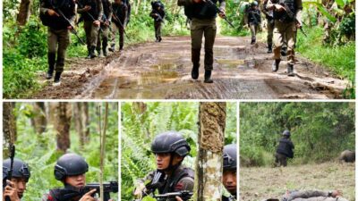 Pelatihan Jungle Warfare Untuk Asah Kemampuan Personel Bintara Remaja Korps Brimob Polda Sumsel