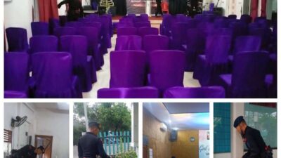 Jelang Hari Raya Natal 2022, Brimob Sumsel  Sterilisasi Sejumlah Gereja Di Kota Palembang