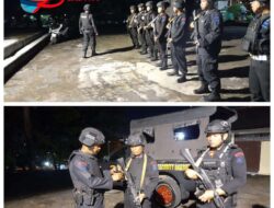 Giat Patroli KRYD, Satbrimob Polda Sumsel Berupaya Ciptakan Rasa Aman Di Wilayah Hukum Kota Palembang