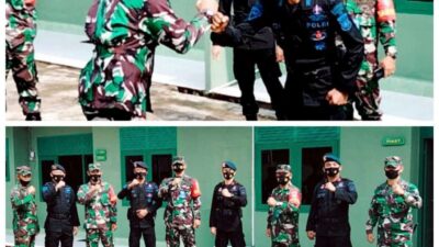 Untuk Menjaga Keamanan Kewilayahan Khususnya Kota Palembang, Brimob Sumsel Tingkatkan Sinergitas Dengan Menyambangi Koramil 418-07/Sukarami