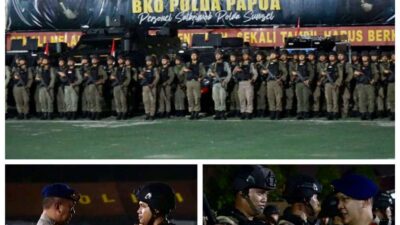 Usai Jalankan Tugas Operasi Damai Cartenz 2022, Kepulangan 105 Personel Kembali Ke Kesatuan Mendapat Sambutan Hangat Dari Kapolda Sumsel
