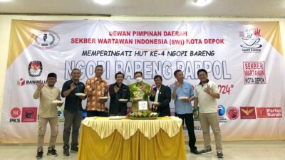 Gelar Diskusi Dengan Parpol, Program Ngopi Bareng Sekber Wartawan Kota Depok Mendapat Apresiasi Pemkot Dan KPUD Kota Depok