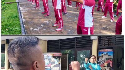 Sarana Pertahanan Diri, Personel Batalyon A Pelopor Satbrimob Polda Sumsel Berlatih Wing Chun