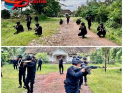 Asah Kemampuan, Personel Brimob Sumsel Laksanakan Latihan Gerilya Anti Gerilya Asah Kemampuan, Personel Brimob Sumsel Laksanakan Latihan Gerilya Anti Gerilya