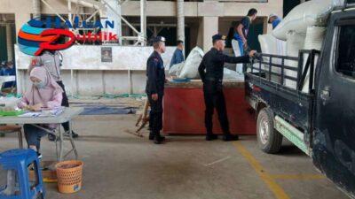 Jaga Stabilitas Pangan, Personil Brimob Polda Sumsel Kunjungi Gudang Bulog di OKU Timur