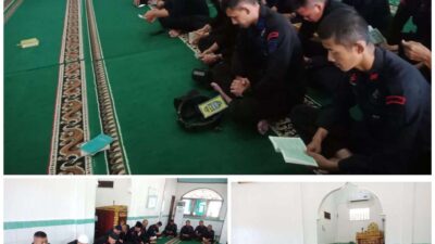 Melalui Binrohtal, Brimob Sumsel Bentuk Karakter Anggota Polri Yang Religius