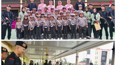 Wisata Edukasi, Mako Brimob Sumsel Kedatangan Siswa Taman Kanak-kanak