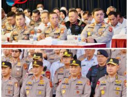 Kunjungan Wakapolri Di Palembang, Dansat Brimob Dampingi Kapolda Sumsel Lakukan Tradisi Penyambutan