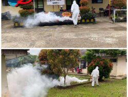 Agar Terhindar Dari Penyakit, Lingkungan Mako Brimob Palembang Di Fogging Agar Terhindar Dari Penyakit, Lingkungan Mako Brimob Palembang Di Fogging