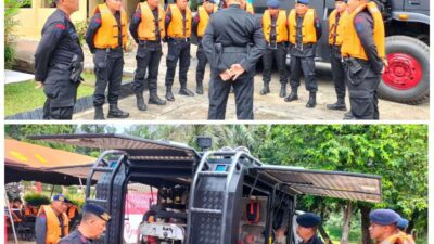 Antisipasi Terjadinya Bencana Alam, Tim SAR Brimob Polda Sumsel Disiagakan