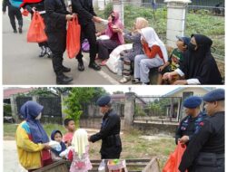 Personel Brimob Polda Sumsel Berbagi Sedekah di Jumat Berkah Personel Brimob Polda Sumsel Berbagi Sedekah di Jumat Berkah