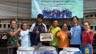 Mahasiswa KKN UNDIP TIM II Lakukan Pengolahan Fermentasi Sorgum sebagai Salah Satu Upaya Pencegahan Kesusahan Pakan